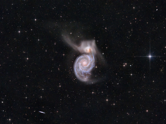 Messier51, die Whirlpool Galaxie