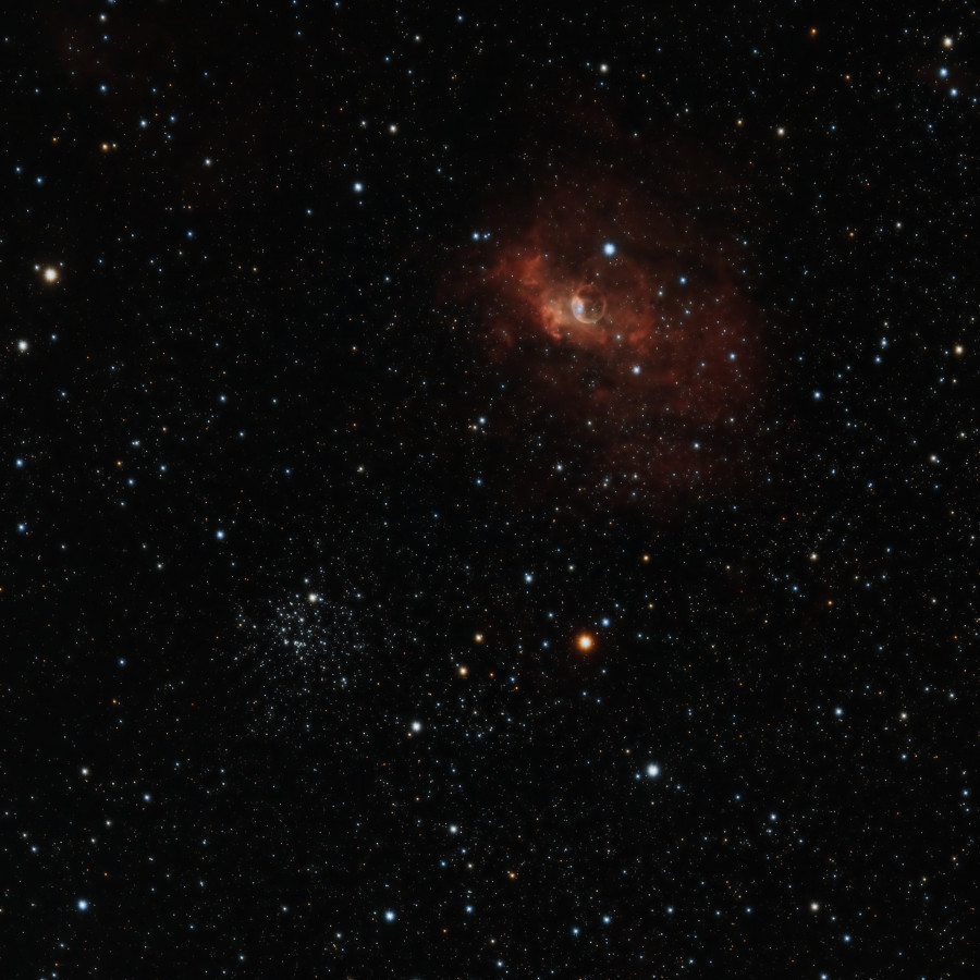 Bubble, M52 & Nova Cas 2021