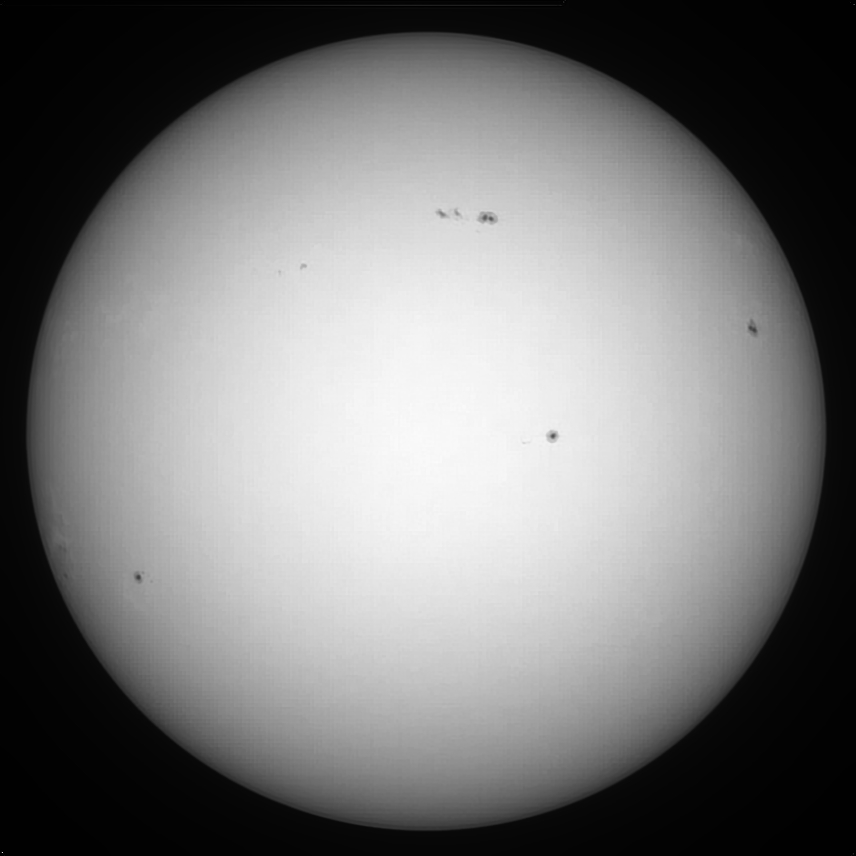 Sonne 13.04.2024 - 8" Newton - EOS 700D - Weißlicht