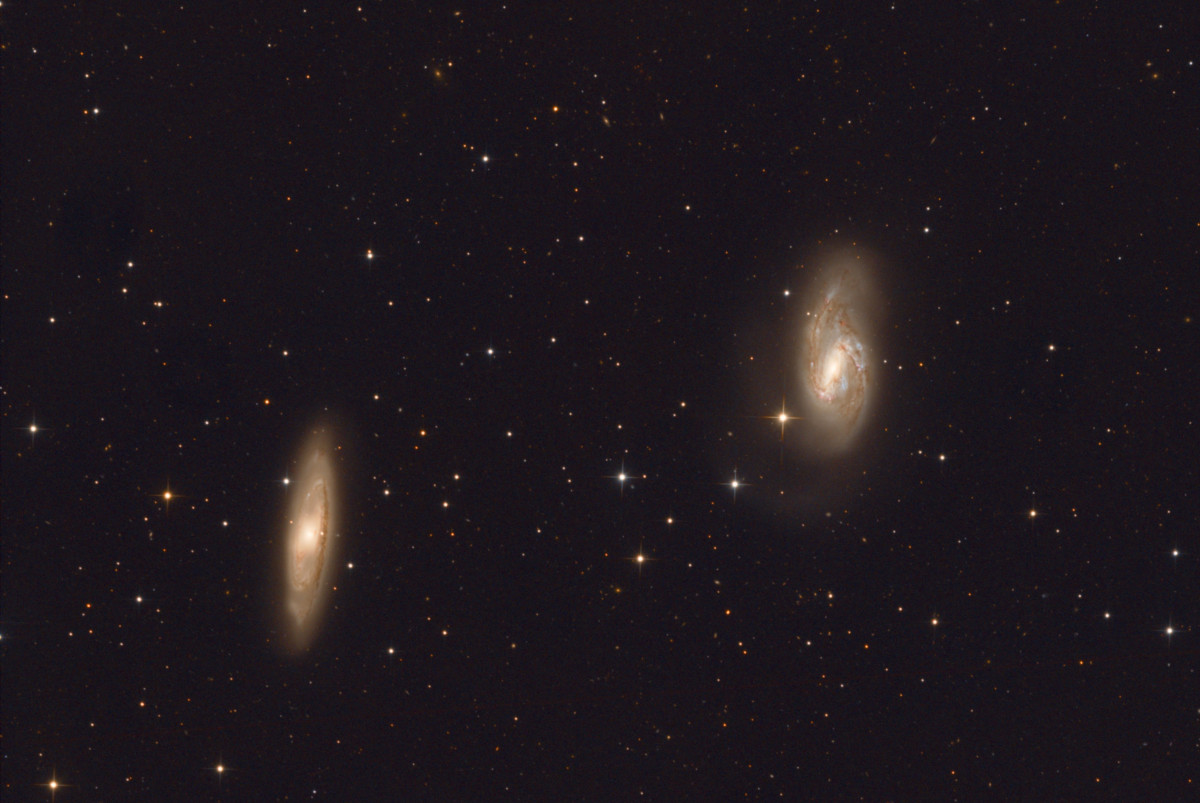 M65 und M66 - Galaxien-Pärchen im Löwe