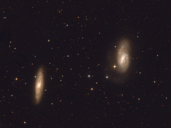M65 und M66 - Galaxien-Pärchen im Löwe