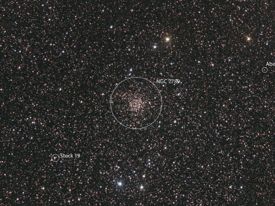 NGC 7789 (und Stock 19 sowie Abell 82)