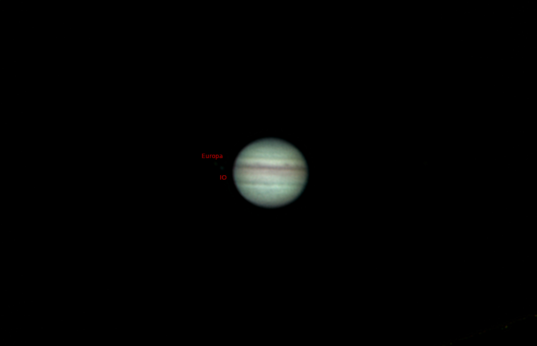 Jupiter vom 07.08.2021mit der Raspi HQ-Kamera