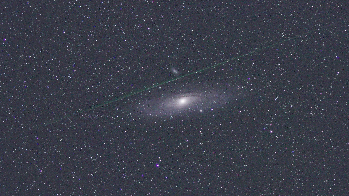Andromedagalaxie mit Perseid