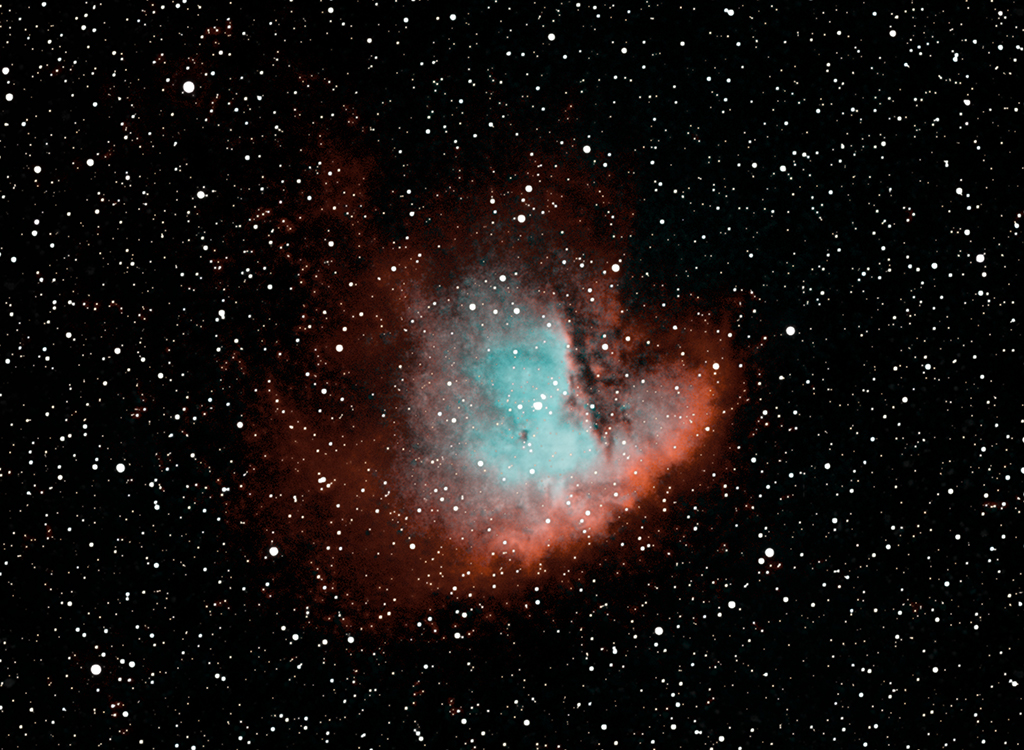 NGC281 Pacman-Nebel Schmalband-Kombi RGB/Hα/OIII (crop)