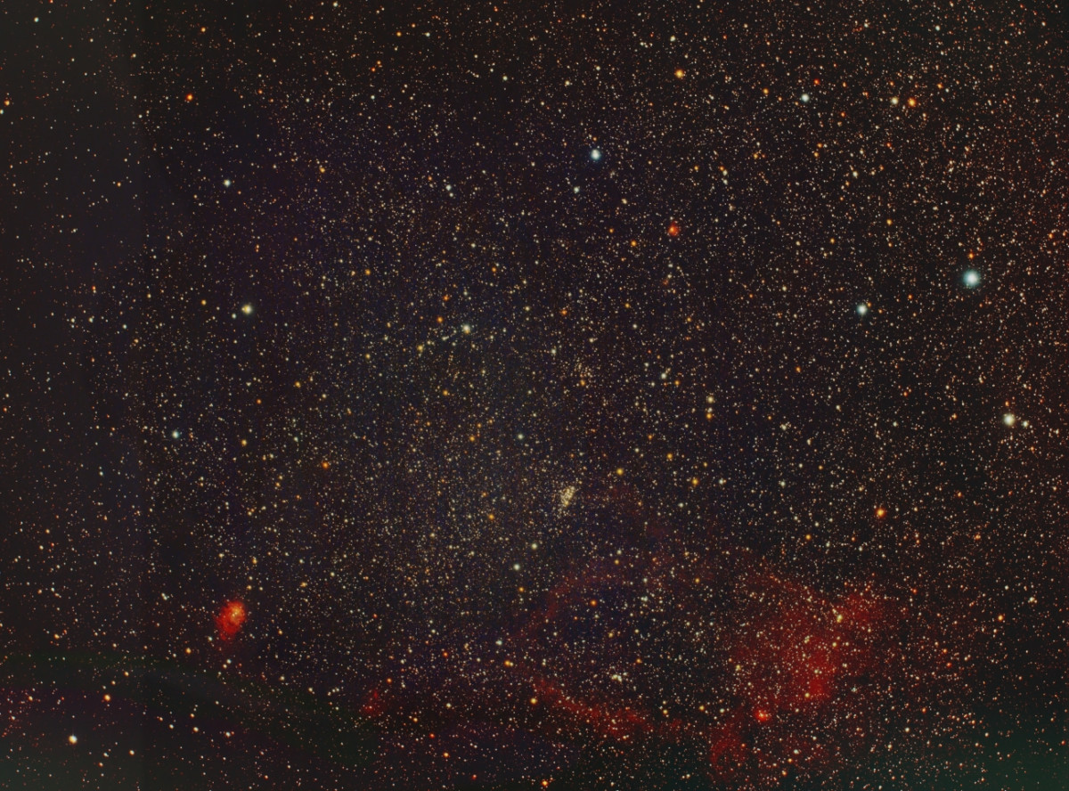 Region um NGC 7510 mit NGC 7538 und Californietto Nebel mit dem APO 80 bei Vollmond