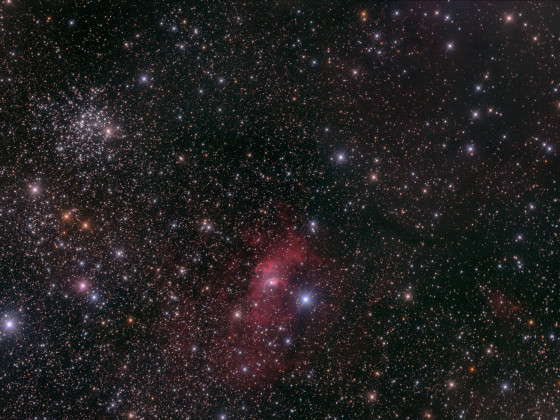 M52 und Bubblenebel NGC7635