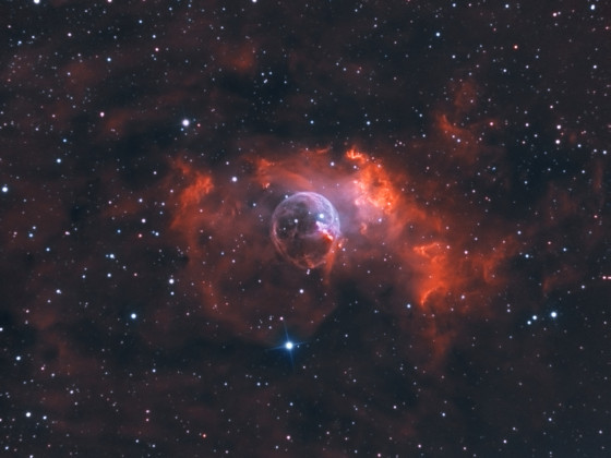 NGC7635 Bubble Nebel in BI-Color (HOO)