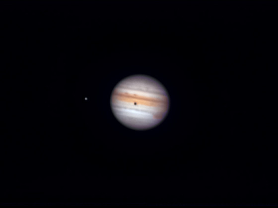 Jupiter am 18.07.2021 mit Mondschatten