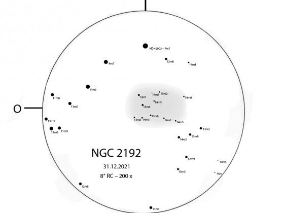 NGC 2192 - ein Offener Sternhaufen im Sternbild Auriga