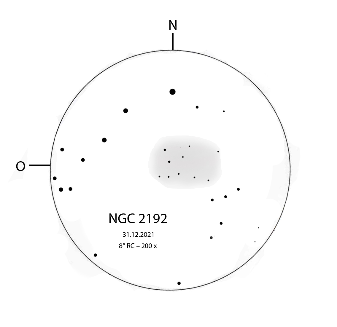 NGC 2192 – ein Offener Sternhaufen im Sternbild Auriga
