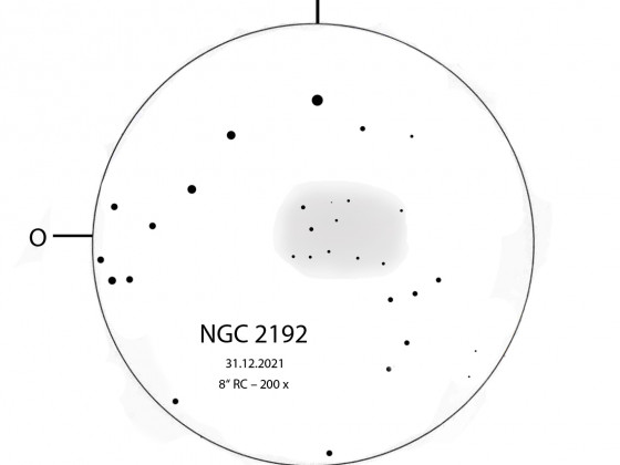 NGC 2192 – ein Offener Sternhaufen im Sternbild Auriga