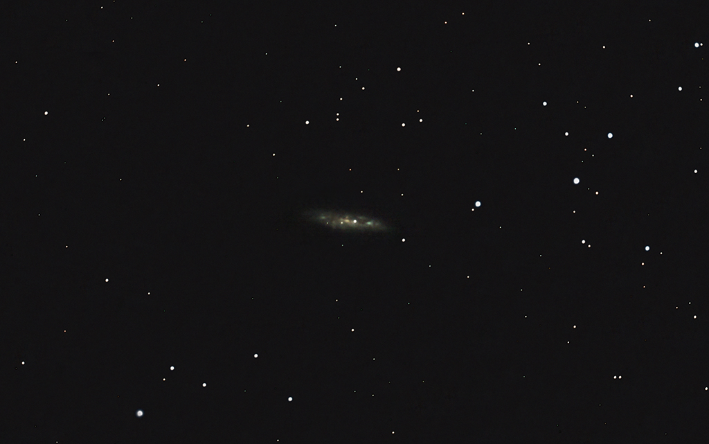 M108 Surfboard-Galaxie mit der Vaonis Stellina