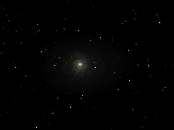 M74 Phantom Galaxie mit der Vaonis Stellina