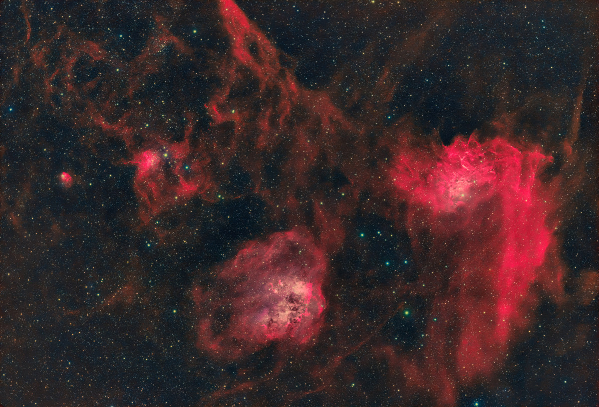 Widefield IC 410 / IC 405 and surroundings