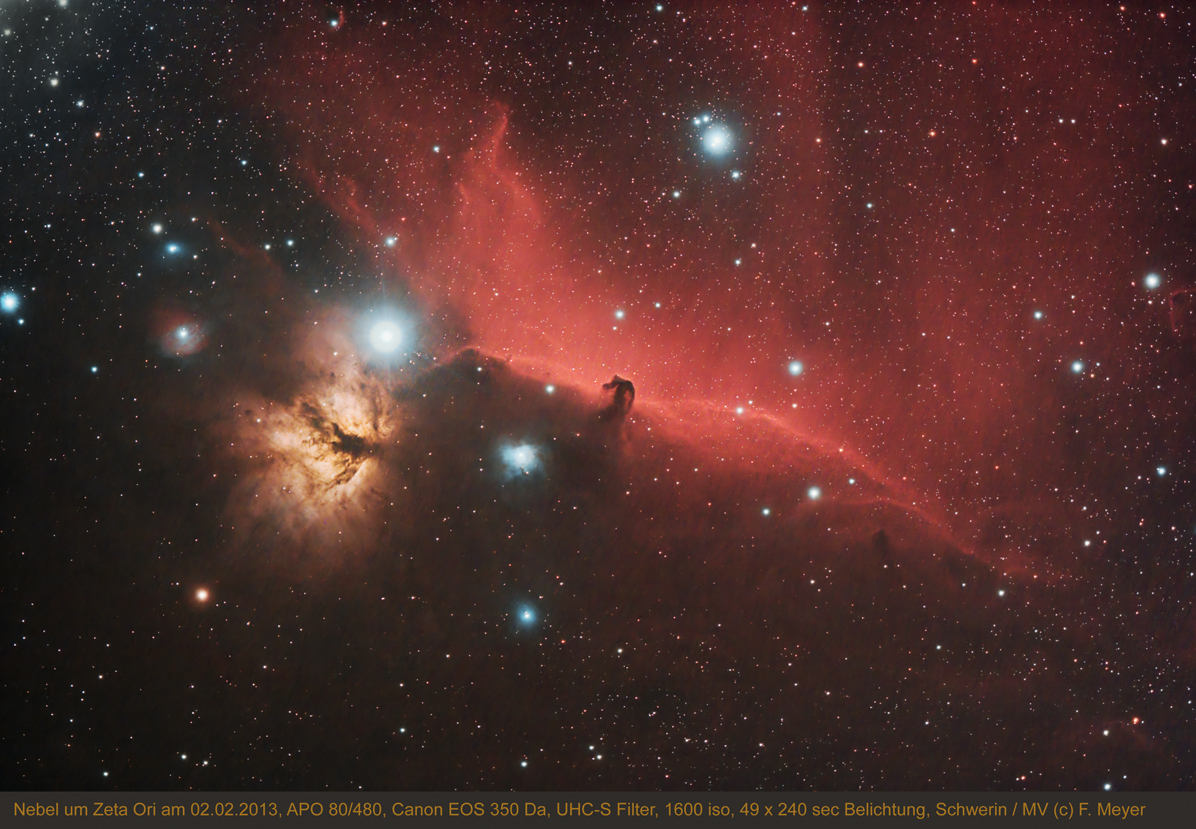 Nebel um Zeta Orionis am 02.02.2013