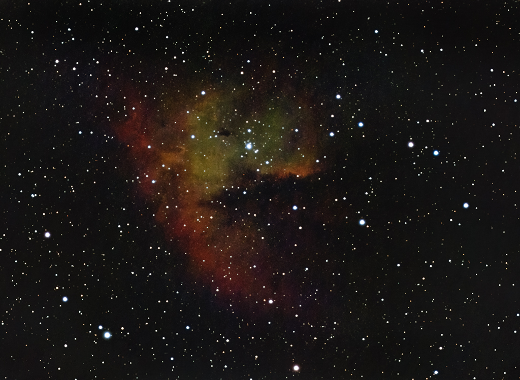 NGC281 Pacman-Nebel mit der Vaonis Stellina