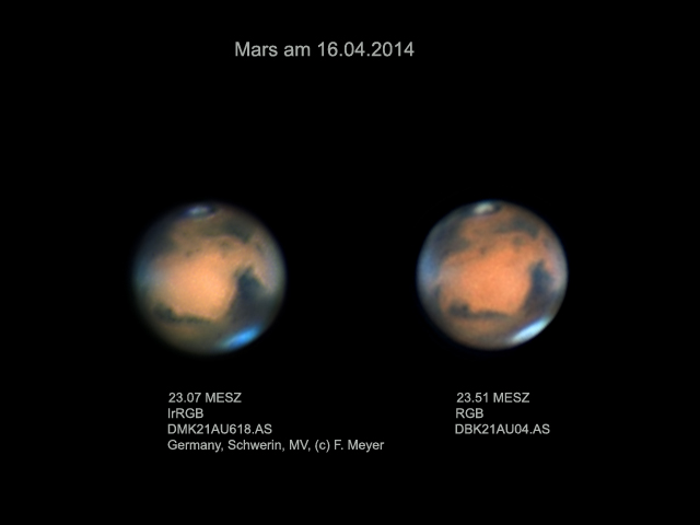 Mars im Jahr 2014 mit SCT C 11 aufgenommen.