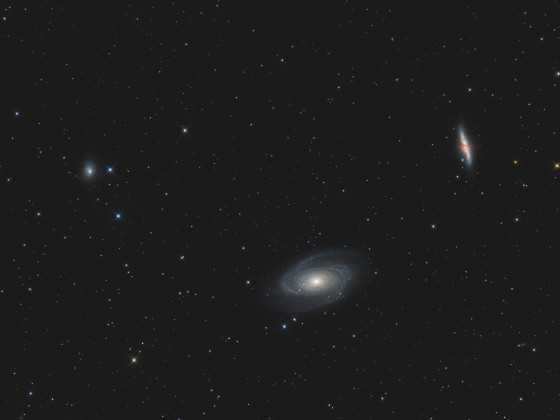 Messier 81 & 82 + NGC 3077