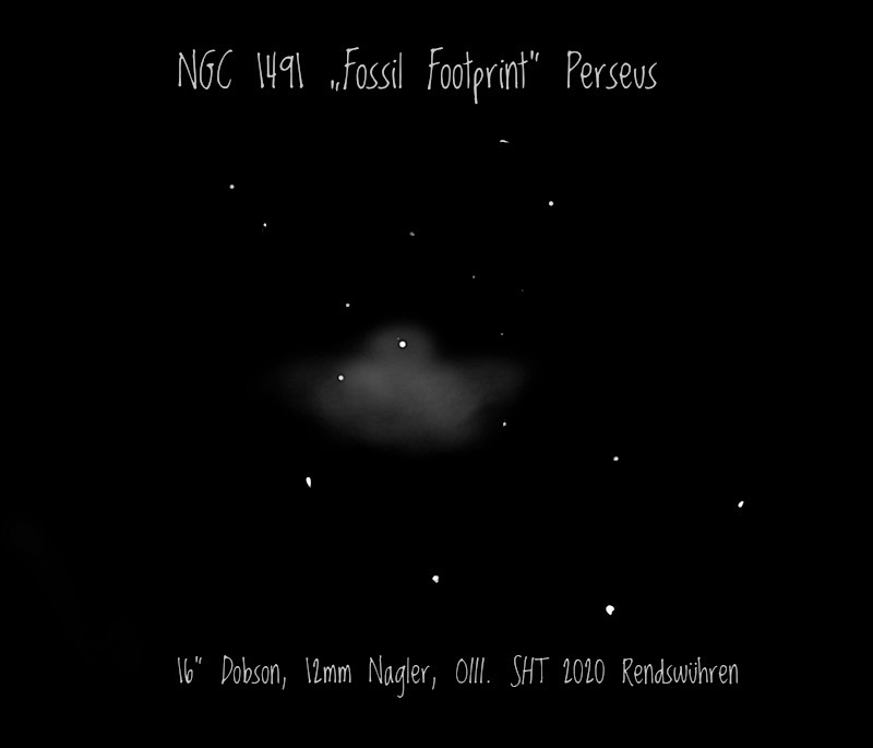 Der Fossil Footprint NGC 1491 in Perseus