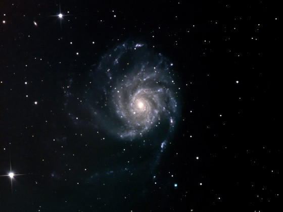 M101 Pinwheel-Galaxie oder Feuerrad-Galaxie