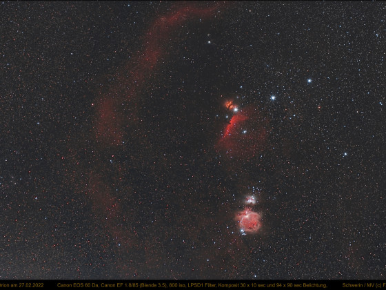 Nebel im Orion am 27.02.2022