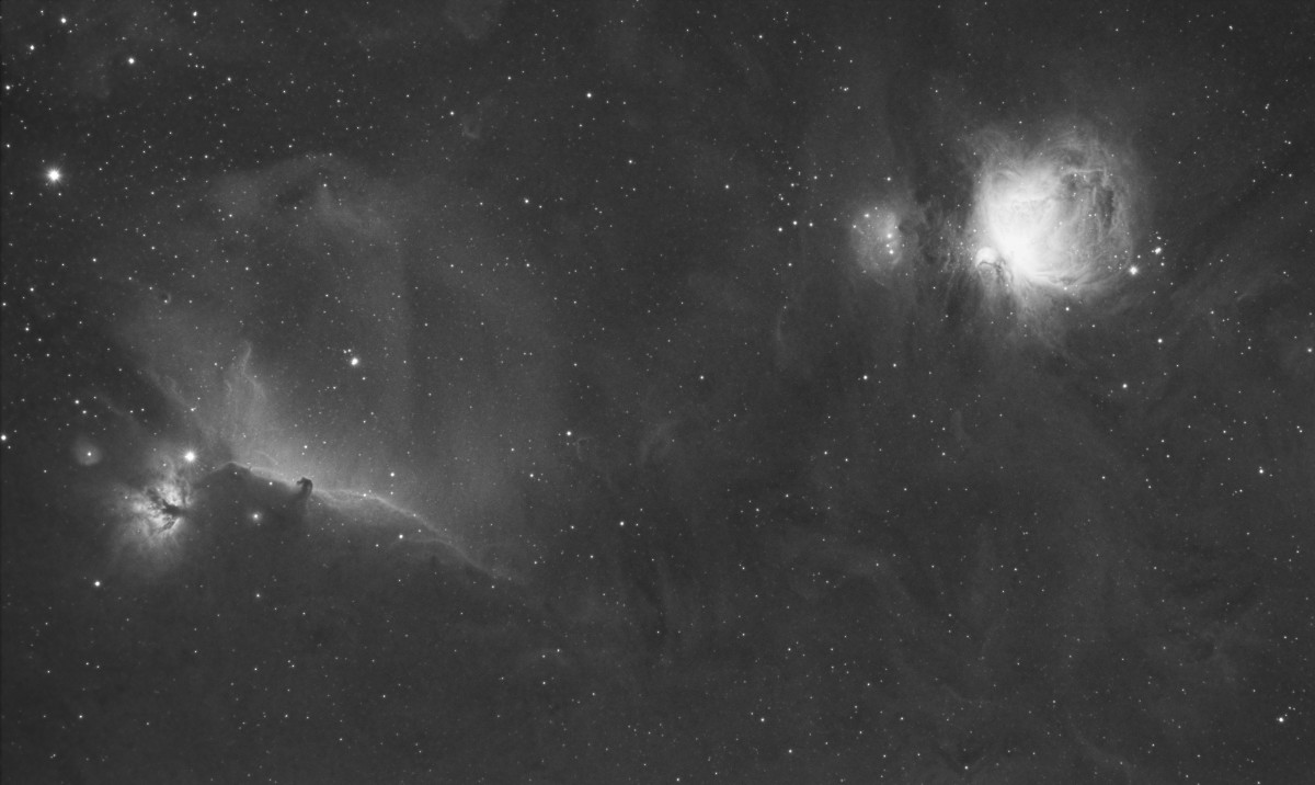 Nebel im Orion nur H-Alpha
