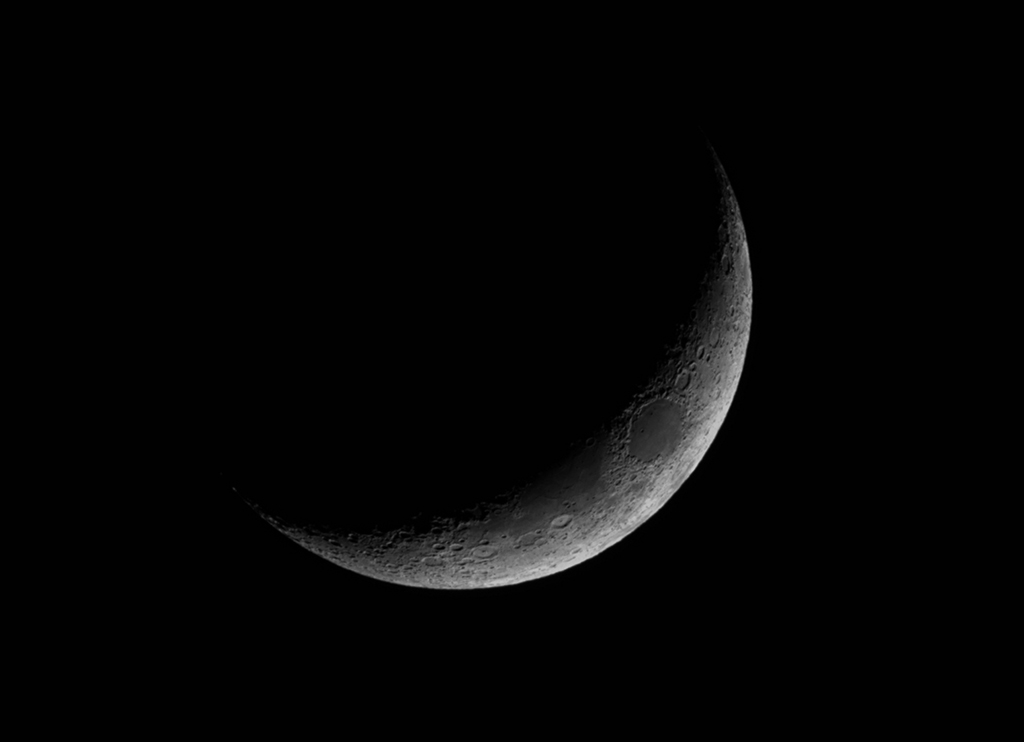 zunehmender Mond 12% am 06.03.2022 mit der Vaonis Stellina