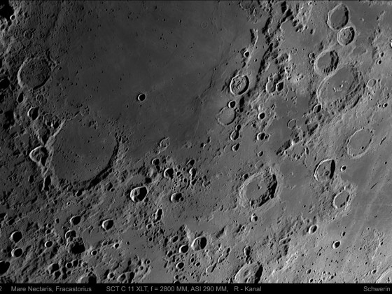 Mond, Mare Nectaris, Fracastorius am 08.03.2022