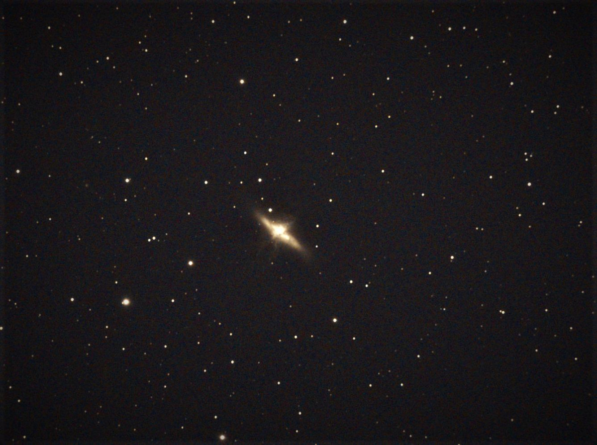 M81, M82, nur mit Ha-Filter