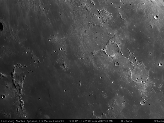 Mond, Fra Mauro, Montes Riphaeus am 13.03.2022