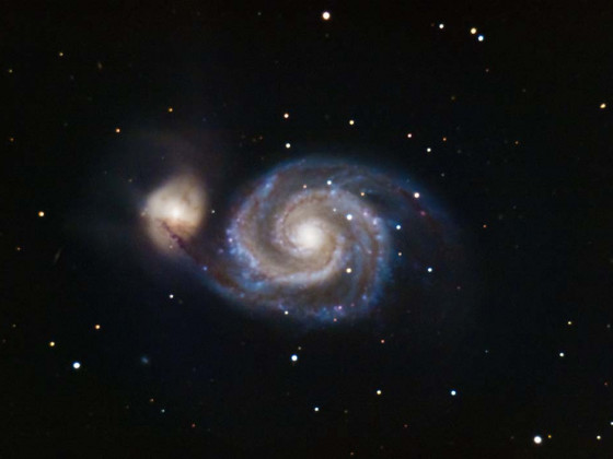 M51 Whirlpool Galaxie mit dem C11