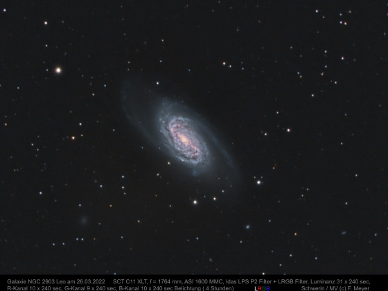 Galaxie NGC 2903 am 26.03.2022