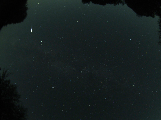 Meteor, aufgenommen von meiner AllSky-Kamera am 09.10.2021