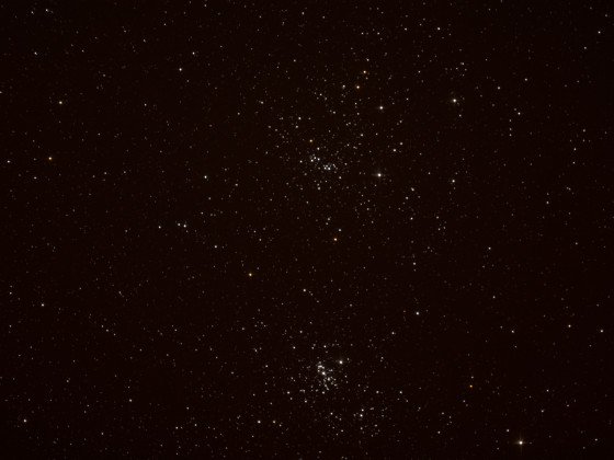 NGC884 Chi Persei und NGC 869 h Persei 27.02.2022 Belichtung 6 Min ISO 800