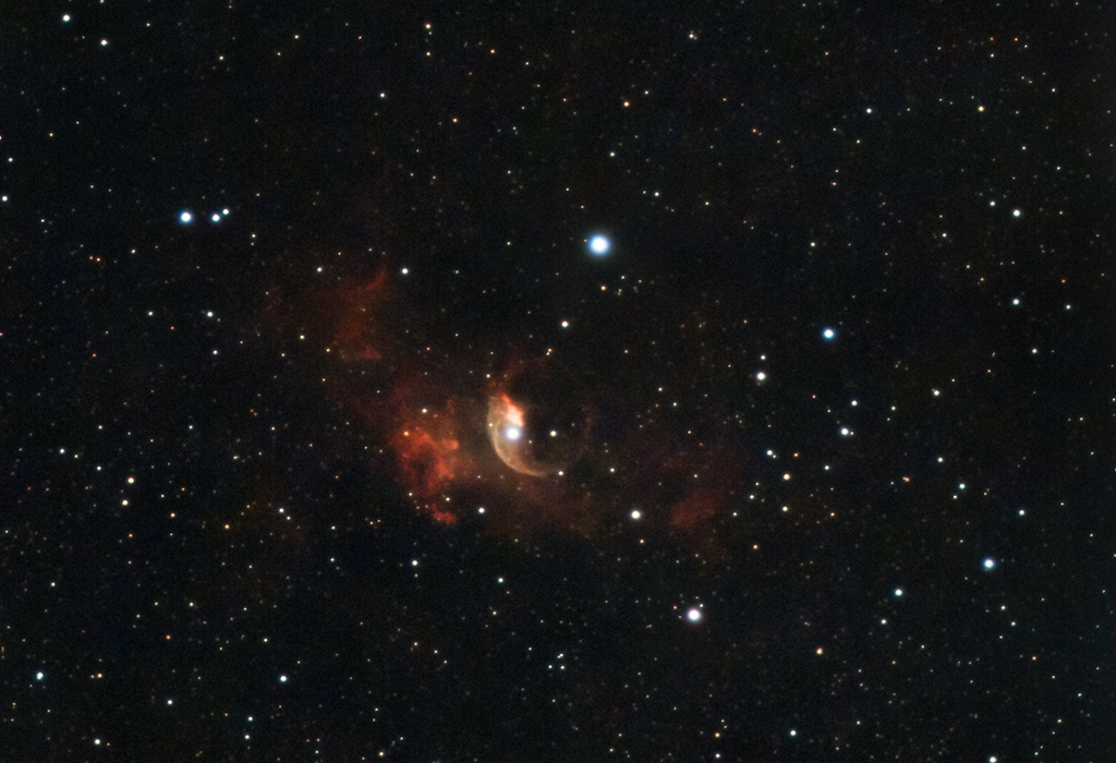 NGC7635 Bubble Nebula mit der Vaonis Stellina
