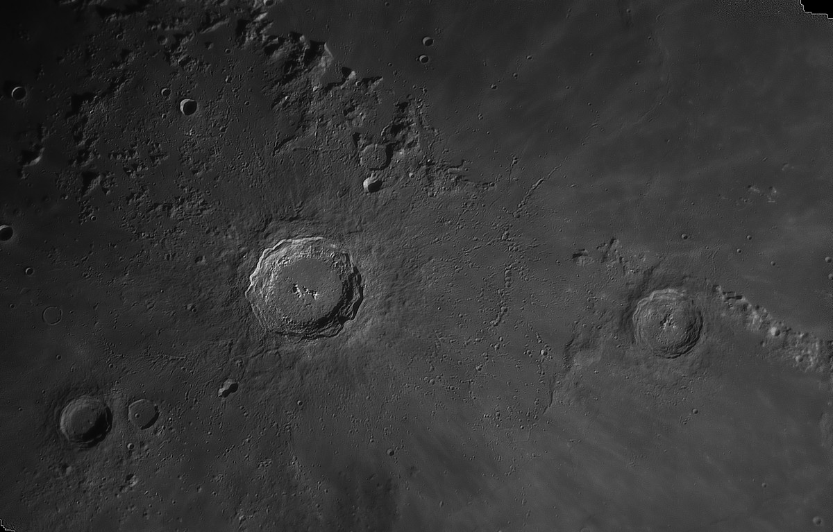 Das Rillensystem bei Copernicus im 16er Newton , Brennweite 4860mm , ASI178MM