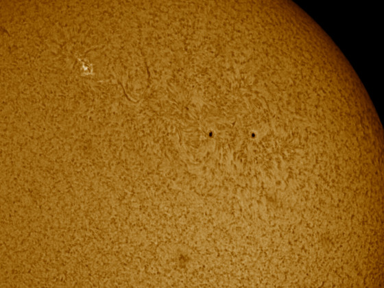 Sonne in H-Alpha am 28.02.2022