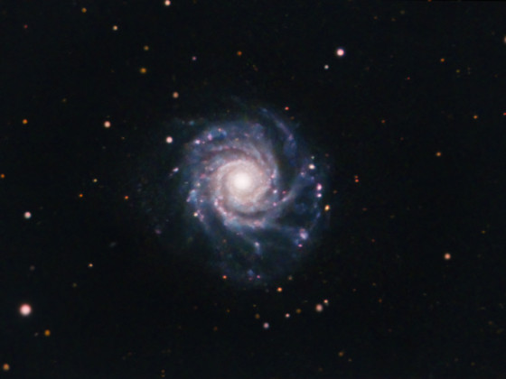 NGC 3938 (Hα/RGB) bei Vollmond mit dem C11