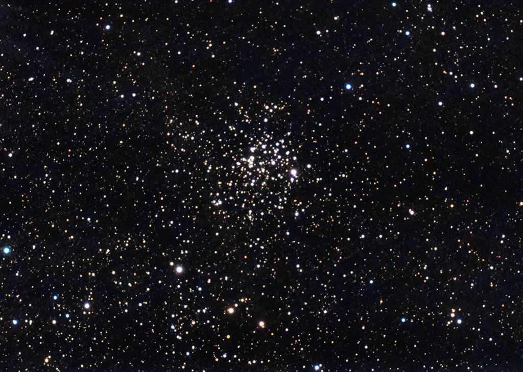 M52 offener Sternhaufen mit der Vaonis Stellina