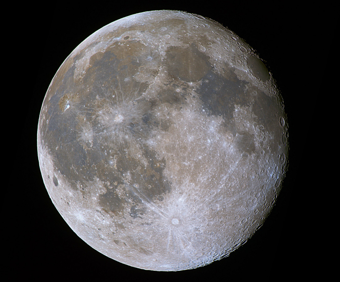 Mond, kurz nach Vollmond 2021-02-28