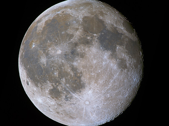 Mond, kurz nach Vollmond 2021-02-28
