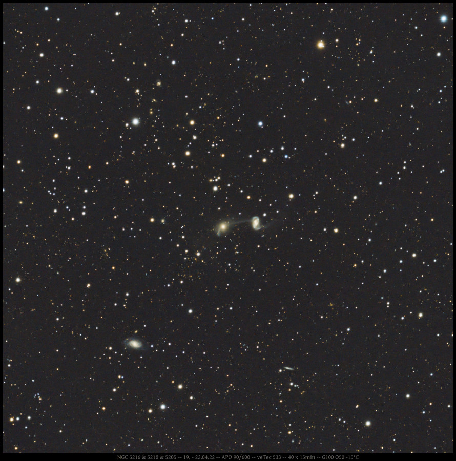 NGC 5218 & 5216 & 5205