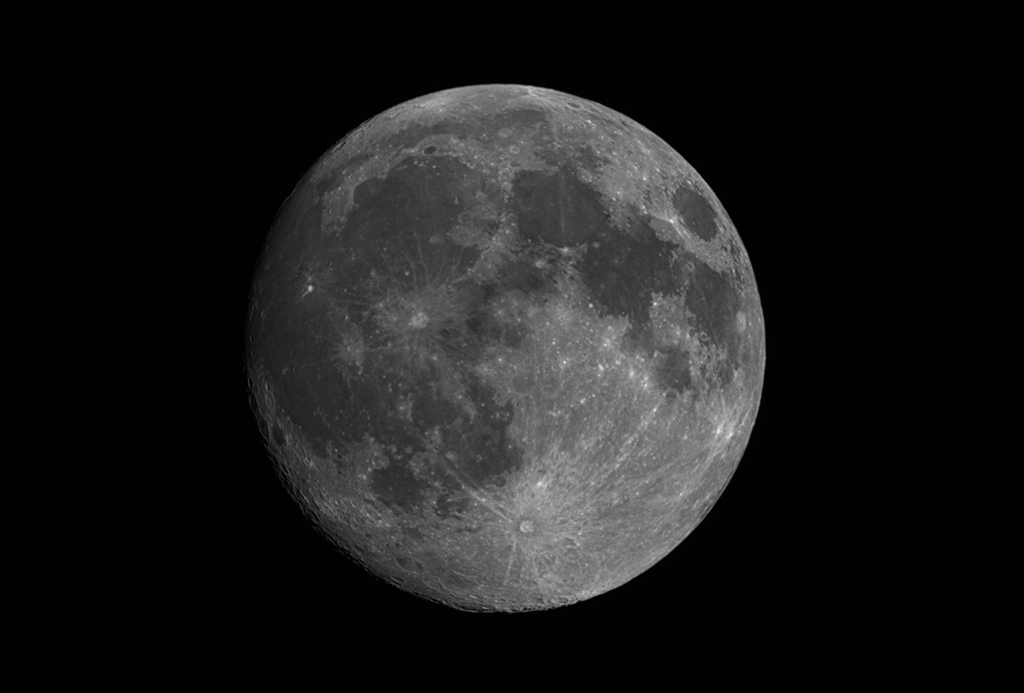 Mond (98%) mit der Vaonis Stellina