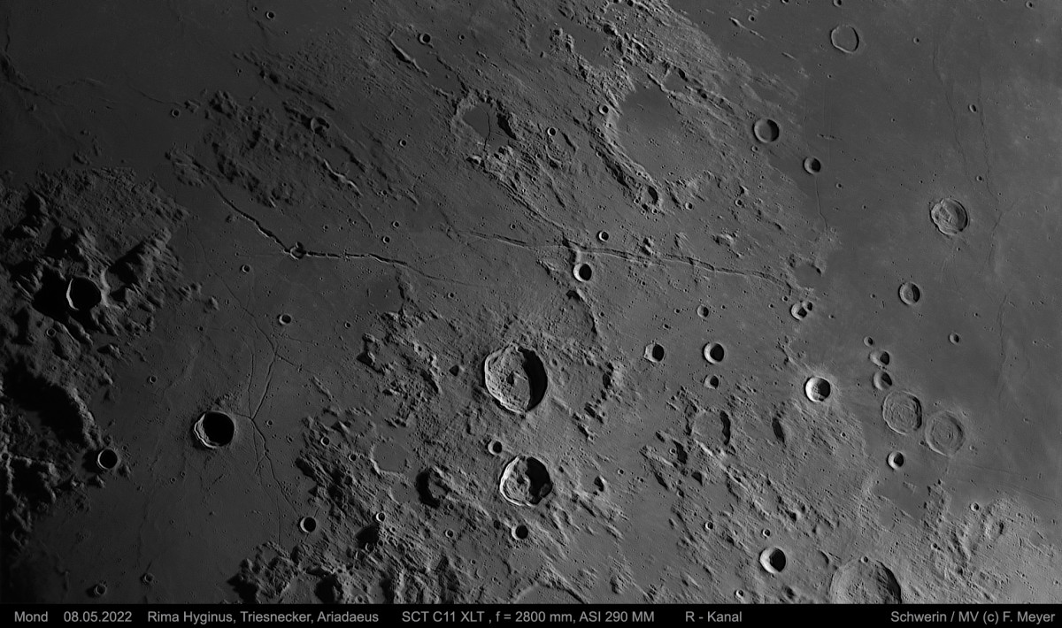 Mond, Rima Hyginus, Triesnecker, Ariadaeus am 08.05.2022(1)