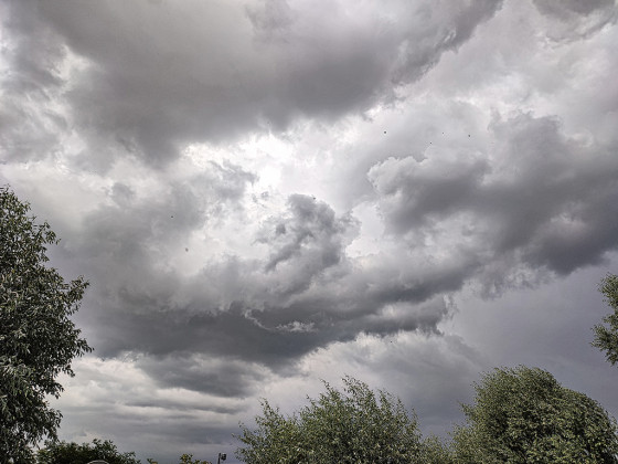 Nimbostratus-Wolken - aufgenommen am 25.07.2021