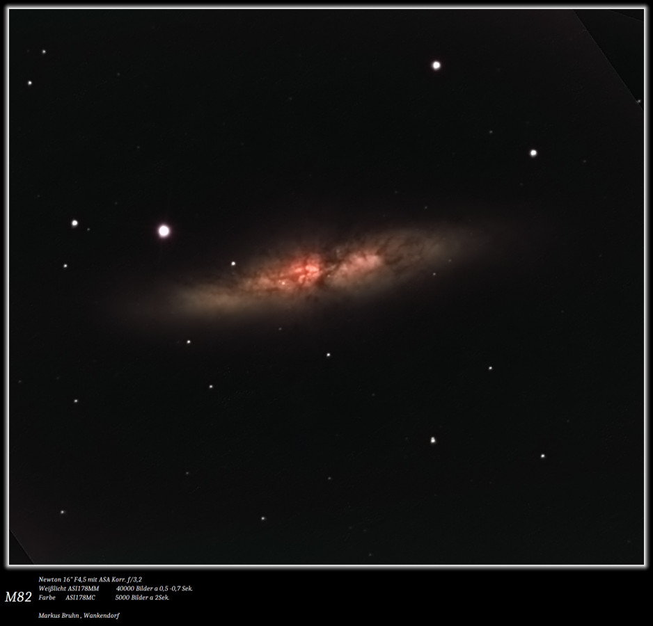 Messier 82   Kurzbelichtet