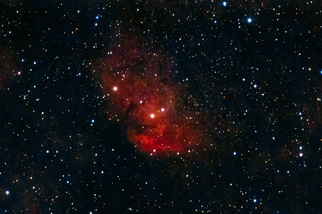 SH2-101 Tulip-Nebula mit der Vaonis Stellina