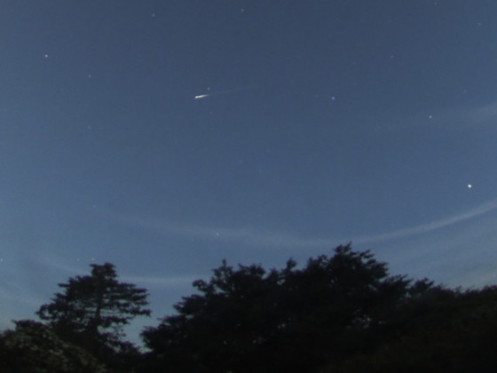 Meteor, aufgenommen von meiner AllSky-Kamera am 17.06.2022