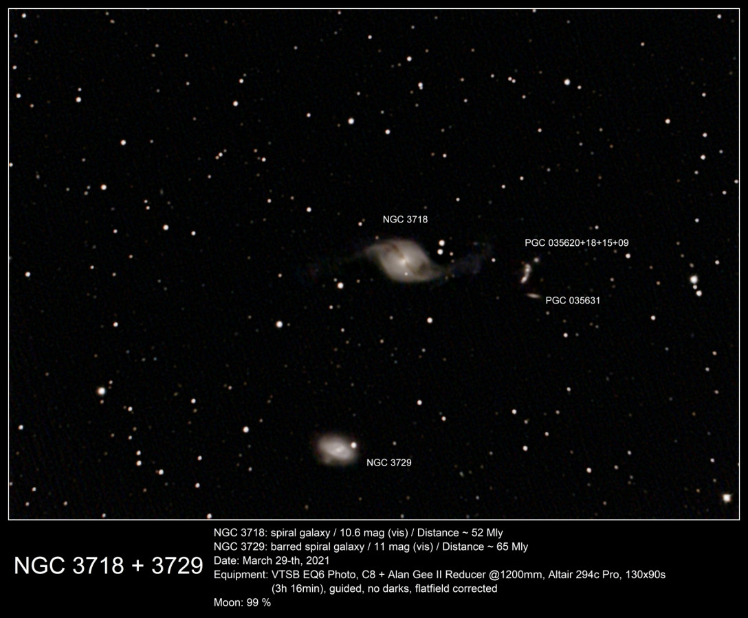 NGC 3718 + 3729